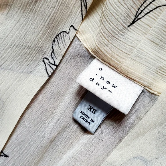 A New Day Cream Floral Dress - Size XS (NWOT) - Picture 6 of 13